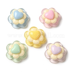 Durchscheinende Decoden-Cabochons aus Harz RESI-M041-07