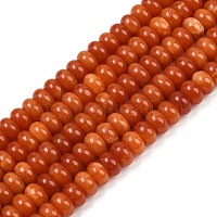 Окрашенные природные белый нефрит бисер пряди&nbsp;G-G107-A26-01