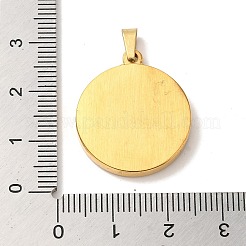 Ionenplattierung (IP) 304 Edelstahl Anhänger Cabochon-Einstellungen STAS-L272-003G