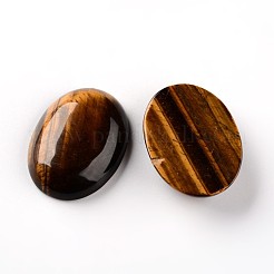 Oval natürliche Tigerauge cabochons G-I172-22x30mm-06