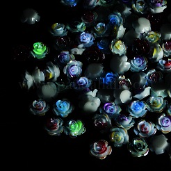 Leuchtende Cabochons aus undurchsichtigem Harz CRES-R458-12