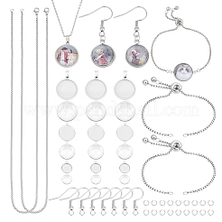 DIY Blanko-Kuppel-Schmuckset-Herstellungsset DIY-UN0050-27
