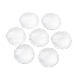 Transparente Glas Cabochons GGLA-R026-20mm