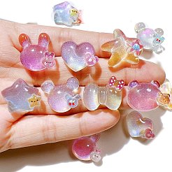 Cabochons aus Harz mit Farbverlauf PW-WG4841A-01