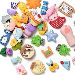 Decoden-Cabochons aus mattiertem Harz RESI-XCP0002-15