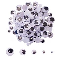 1000pcs 5 Stil schwarz-weiß wackeln Kulleraugen Cabochons DIY Scrapbooking Bastelspielzeug Zubehör KY-CJ0001-44