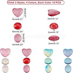 180 Stk. 12 Stil transparente Glascabochons GGLA-FH001-01
