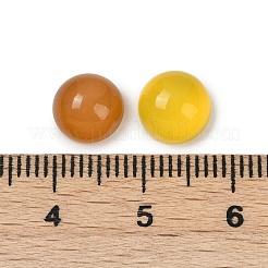 Natürliche gelbe Achat Cabochons G-K348-07C-03