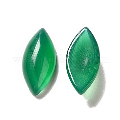Gefärbte und erhitzte natürliche grüne Onyx-Achat-Cabochons G-G975-02
