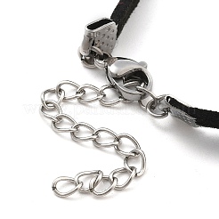 Herstellung eines Armbands aus Wildlederimitat mit Doppelkordel STAS-M084-10P-06