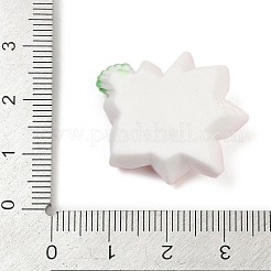 Undurchsichtige Blumen-Cabochons aus Harz RESI-R463-02B