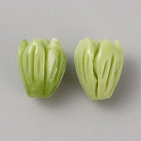 Непрозрачные бусины из цветочной розы из смолы&nbsp;RESI-TAC0022-01K