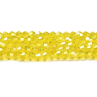 Прозрачные стеклянные бусины гальваническим пряди&nbsp;GLAA-F029-3mm-A21
