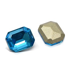 Facettiertes rechteck k9 glas spitzen rhinestone cabochons RGLA-A017-8x10mm-SM
