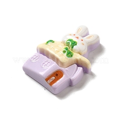 Cartoon-Essen-Haus undurchsichtige Harz Decoden Cabochons CRES-H001-01D