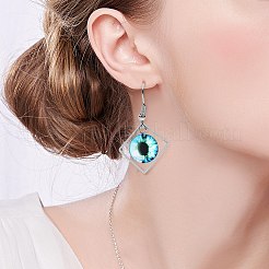 Hohle Edelstahl-Ohrringhaken EJEW-SZ0001-23P