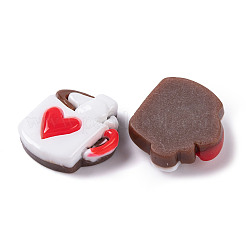 Weihnachtsdekoration Motiv opake Harz Decoden Cabochons RESI-Z026-01F