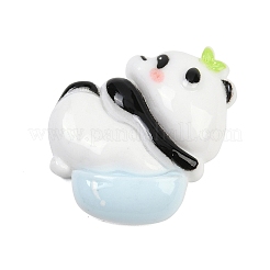 Undurchsichtige Panda-Harz-Cabochons CRES-P037-02E
