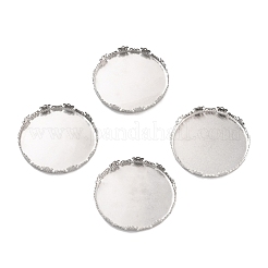 Anlaufgeschützte Cabochon-Fassungen aus chirurgischem Edelstahl 316 STAS-I187-05A-P