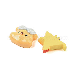 Tiere undurchsichtige Harz Decoden Cabochons RESI-A036-06