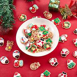 45 stücke 9 arten weihnachtsthema opake harz cabochons JX253A