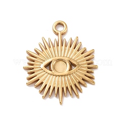 Cabochon-Fassungen für Anhänger aus Edelstahl 304 STAS-G287-17G