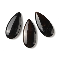 Natürliche schwarze Achat-Cabochons G-B082-04