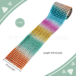12-reihiger Spike-Nietenkegel aus Kunstharz mit flacher Rückseite FIND-GA0003-72B