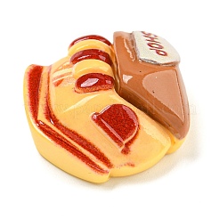 Kaffee-Thema undurchsichtige Harz Decoden Cabochons RESI-M042-01A