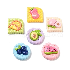 Süße opake Harz-Imitat-Lebensmittel-Decoden-Cabochons RESI-S02-07