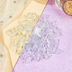 Transparente Glas Cabochons GLAA-FG0001-02