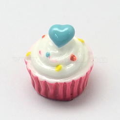 Herz mit Kuchen Harzcabochons CRES-R183-04B