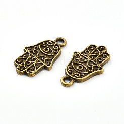 Tibetischen Stil Legierung Anhänger Emaille Fassungen TIBE-T011-127AB-FF