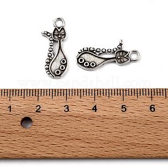 Kätzchen Anhänger Kätzchen Stil Legierung Kätzchen Anhänger Fassungen für Emaille PALLOY-A15359-AS-NF