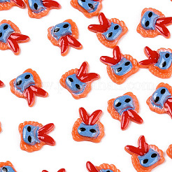 Leuchtende Decoden-Cabochons aus Kunstharz mit Halloween-Motiv CRES-T026-01A