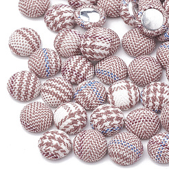 Handgefertigte Stoffbezug Cabochons WOVE-Q071-06A-06