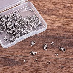 Karabinerverschlüsse und Biegeringe aus Edelstahl 304 DIY-PH0001-41