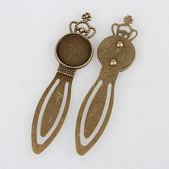 Eisen Lesezeichen Fassungen für Cabochon X-PALLOY-N0084-27AB-NF