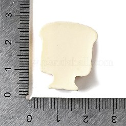 Süße undurchsichtige Harz-Cabochons RESI-L046-A02