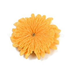 Undurchsichtige Blumen-Cabochons aus Harz RESI-R463-02A