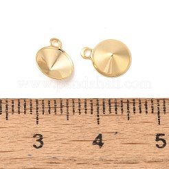 Ionenplattierung (IP) 304 Edelstahl Anhänger spitze Rückseite Strass-Einstellungen STAS-U025-05A-G