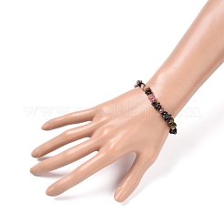 Chips natürliche Turmalin Perlen Stretch Armbänder X-BJEW-JB05333