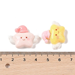 Cartoon-Deko-Cabochons aus undurchsichtigem Harz RESI-S391-19
