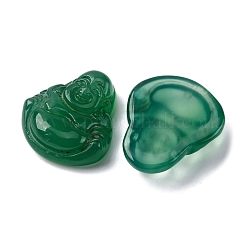 Natürliche grüne Onyx-Achat-Cabochons G-K348-03