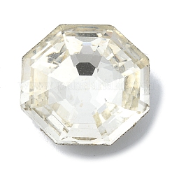 Facettierten Glas Strass cabochons GGLA-C032-05G