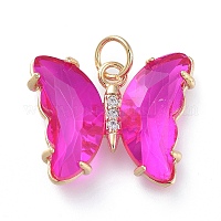 Кулон из латуни с прозрачным кубическим цирконием&nbsp;ZIRC-P079-B02-06