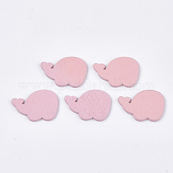 Gemalte Pappelholz Cabochons WOOD-T021-24E