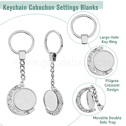 DIY Blanko-Kuppel-Keychian-Herstellungsset KEYC-AB00064