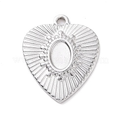 Cabochon-Fassungen für Anhänger aus Edelstahl 304 STAS-G287-11