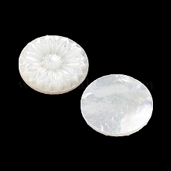 Natürliche schwarze Lippenmuschel geschnitzte Cabochons SSHEL-I026-17A